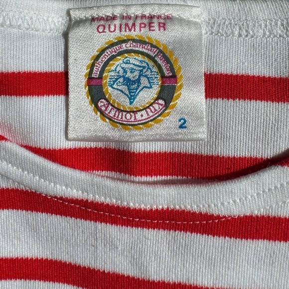 vintage deadstock ARMOR-LUX breton striped shirt MEDIUM made in france - Picture 8 of 12